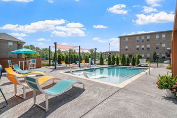 Resort-style heated saltwater pool